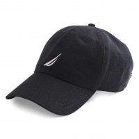 Nautica Gorra de béisbol ajustable con logotipo clásico para hombre, color negro, talla única