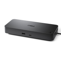 Dell Pro Dock WD25 - USB Type-C con conector DP Alt Mode, conectividad DisplayPort/HDMI/USB 3.2 Gen2, suministro de energía de hasta 100 vatios - Negro