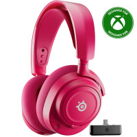 SteelSeries Arctis Nova 7X Auriculares inalámbricos para juegos Gen 2: control de aplicaciones en tiempo real, reproducción de más de 50 horas, controladores de neodimio, mezcla de 2,4 GHz/Bluetooth, Xbox, PC, PS5/PS4, Switch 1/2, móvil - Magenta