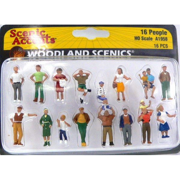 Woodland Scenics® 16 personas - Escala HO