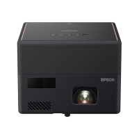 Epson EpiqVision Mini EF12 Proyector Láser Smart Streaming, HDR, Android TV, Películas, Juegos Familiares, Portátil, Sonido de Yamaha, 3LCD, Full HD 1080p, 1000 Lúmenes Color y Blanco Brillo Bluetooth Negro