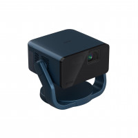 Epson EpiqVision Mini EF22 Proyector láser inteligente portátil, brillante 1000 lúmenes, FHD 1080p HDR, 3 chips 3LCD, Google TV, Netflix, soporte giratorio, altavoces estéreo, cine en casa - azul piedra (renovado)