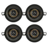 KICKER Altavoces de audio para automóvil de montaje delgado de 2 vías y 4 ohmios de potencia máxima de 3.5 , 100 vatios (cantidad 4)