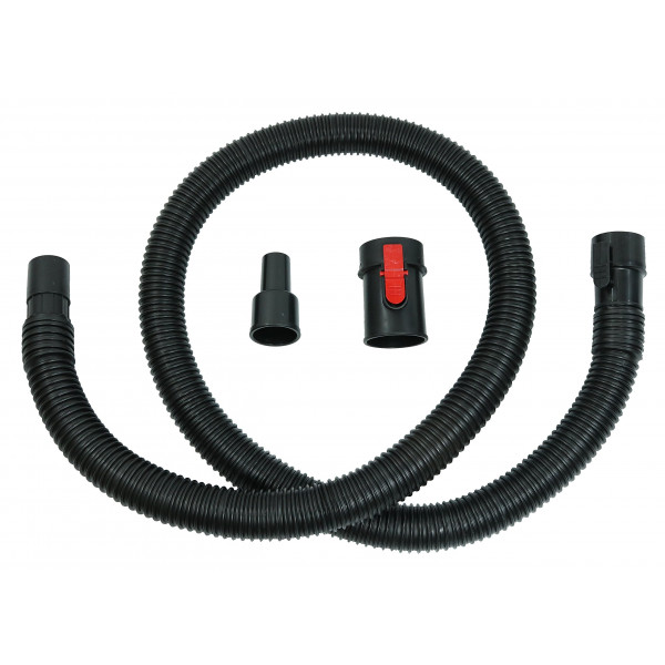 Ridgid Tug-A-Long OEM 31713 original 1-7/8 pulgadas, kit de manguera de aspiradora de 7 pies para aspiradoras húmedas/secas con adaptador de 1-1/4 pulgadas