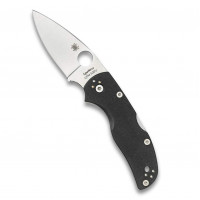 Cuchillo Spyderco Native 5 Signature con hoja de acero CPM S30V de 2,95 y mango negro G-10 - PlainEdge - C41GP5