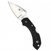 Spyderco Dragonfly 2 Cuchillo de bolsillo plegable ligero con hoja de acero VG-10 de 2,2 y mango FRN - Cuchillo EDC para hombres y mujeres, perfecto para caza, táctica, camping, supervivencia - PlainEdge - C28PBK2