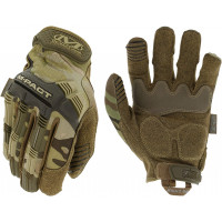 Mechanix Wear: Guantes tácticos M-Pact con ajuste seguro, guantes de seguridad con capacidad para pantalla táctil para hombres, guantes de trabajo con protección contra impactos y absorción de vibraciones (camuflaje - MultiCam, mediano)