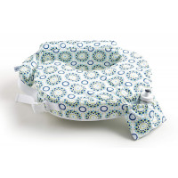 My Brest Friend Almohada de lactancia original Ergonomía mejorada Almohada de lactancia esencial para mamá y bebé con práctico bolsillo lateral, correas dobles y funda, Sparkles