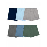 Fruit of The Loom Calzoncillos tipo bóxer sin etiquetas para hombre (de punto y tejido), tejido, paquete de 6, colores surtidos, extragrande