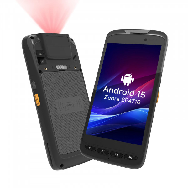 Arrvel Escáner de código de barras Android 15 T50C, PDA portátil resistente Zebra SE4710, computadora móvil industrial con pantalla táctil de 5, terminal de datos IP65 con GPS WiFi 4G LTE, escáner de inventario para logística de almacén WMS