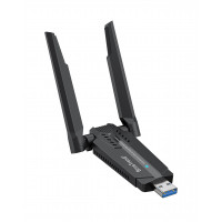 BrosTrend AXE3000 Adaptador WiFi Tribanda Linux Plug & Play para Ubuntu, Fedora, Mint, Debian, Arch, Kali, Manjaro, openSUSE, Raspberry Pi OS, etc. Adaptador WiFi USB Linux para PC, WiFi-6E 6GHz /5GHz/2.4GHz