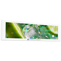 Pantalla LCD Thermalright TV 9.16 blanca: succión magnética, panel IPS de 9,16 pulgadas, resolución de 1280 x 480 para conmutación de imágenes estática/dinámica, se puede combinar con un enfriador líquido de chasis/CPU (blanco)