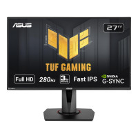 ASUS TUF Gaming VG279QM Monitor HDR de 27, 1080P Full HD (1920 x 1080), IPS rápido, 280 Hz, compatible con G-SYNC, sincronización de desenfoque de movimiento extremadamente bajo (ELMB SYNC), 1 ms, DisplayHDR 400, negro