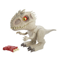 Mattel Jurassic World Toys Camp Cretaceous Feeding Frenzy Dinosaurio interactivo Indominus Rex, reflejo de mordida, costillas de juguete, luces y sonidos, detalles auténticos, edades de 4 años en adelante [Exclusivo de Amazon]