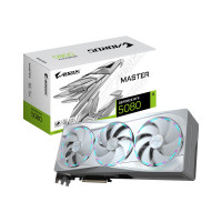 Tarjeta gráfica GIGABYTE AORUS GeForce RTX 5080 Master ICE 16G, sistema de refrigeración WINDFORCE, 16 GB GDDR7 de 256 bits, tarjeta de vídeo GV-N5080AORUSM ICE-16GD