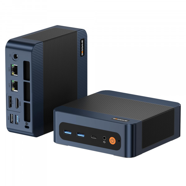 BOSGAME P3 Mix Mini PC, Mini Computadoras con Ryzen 5 7640HS (hasta 5.0 GHz), 32GB DDR5, 1TB PCIe SSD, 4K Triple Display, USB 4.0, Dual 2.5G LAN & Wi-Fi 6E & BT5.2, Mini Desktop para Oficina en Casa
