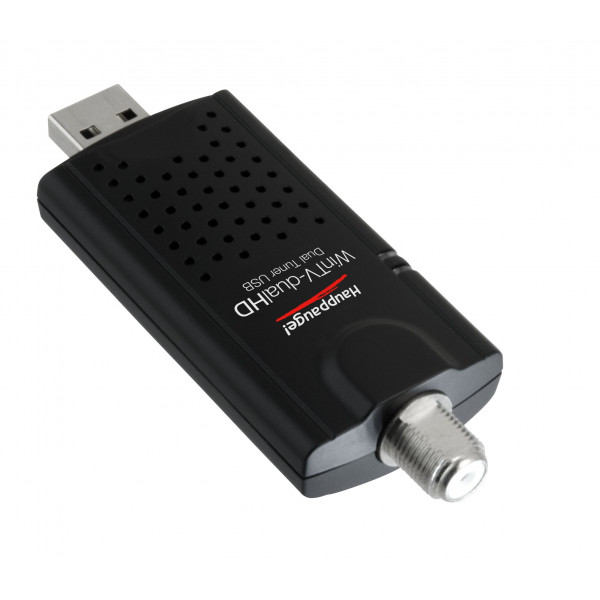 HAUPPAUGE WinTV-DualHD USB 2.0/3.0 Sintonizador de TV digital HD dual ATSC/QAM para Windows 11/10/8/7, modelo 1595