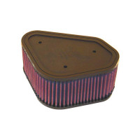 Filtro de aire de motor de por vida original de alto flujo K&N: aumenta la potencia y la aceleración, lavable, premium: compatible con KAWASAKI 2005-2013: (consulte la descripción del producto para modelos seleccionados), KA-6503