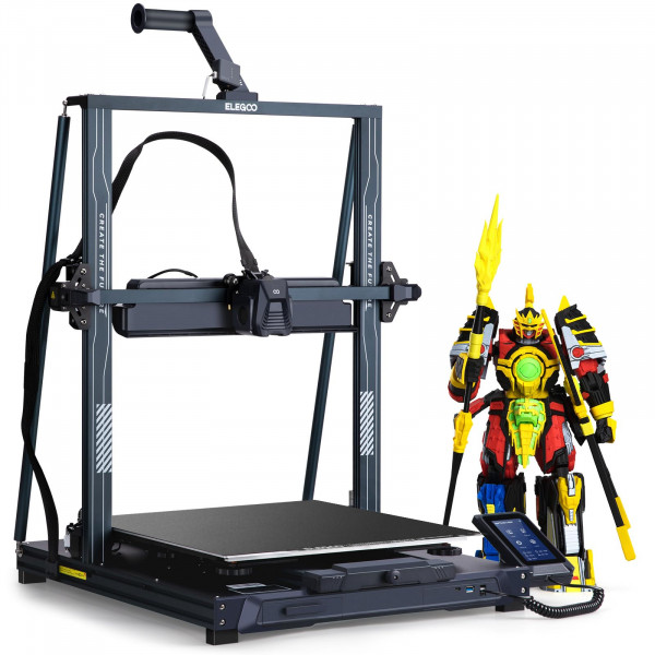 Impresora 3D ELEGOO Neptune 4 Max, impresión rápida de 500 mm/s, admite impresión a 300 °C, nivelación automática y extrusora de accionamiento directo, gran volumen de construcción de 420 x 420 x 480 mm