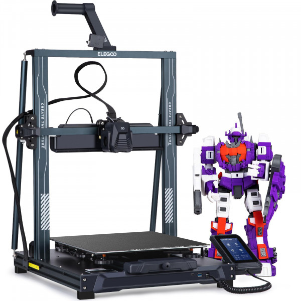 ELEGOO Impresora 3D Neptune 4 Plus, Impresora de Alta Velocidad de 500 mm/s con Boquilla de 300°C, Nivelación Automática y Extrusora de Accionamiento Directo, Tamaño de Impresión Grande 320x320x385mm