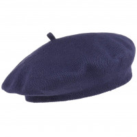 Lipodo Boina de Algodón Golfo de Vizcaya Mujer - 100% Algodón - Gorro Francés Primavera/Verano - Gorro de Artista Azul