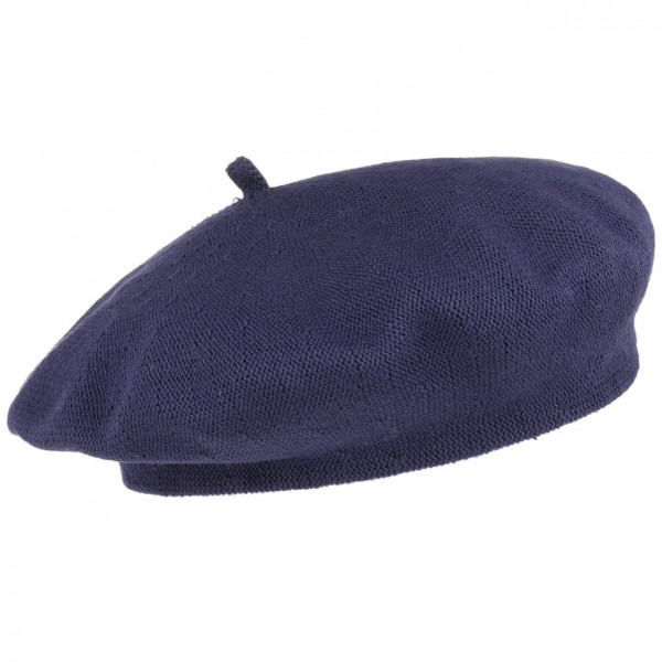 Lipodo Boina de Algodón Golfo de Vizcaya Mujer - 100% Algodón - Gorro Francés Primavera/Verano - Gorro de Artista Azul