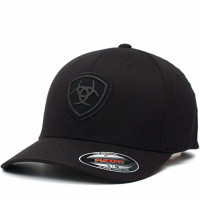 ARIATGorra Flexfit con logo de hombre de color negro