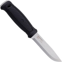 Morakniv Garberg Cuchillo de supervivencia de hoja fija de acero inoxidable con funda de montaje múltiple, 4,3 pulgadas, negro