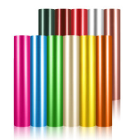 TECKWRAP Hojas de vinilo permanente adhesivas cromadas metálicas mate para manualidades, 12.0 x 12.0 in, 11 colores surtidos para manualidades, trabajos artísticos con cortadores de manualidades, trazadores de carteles