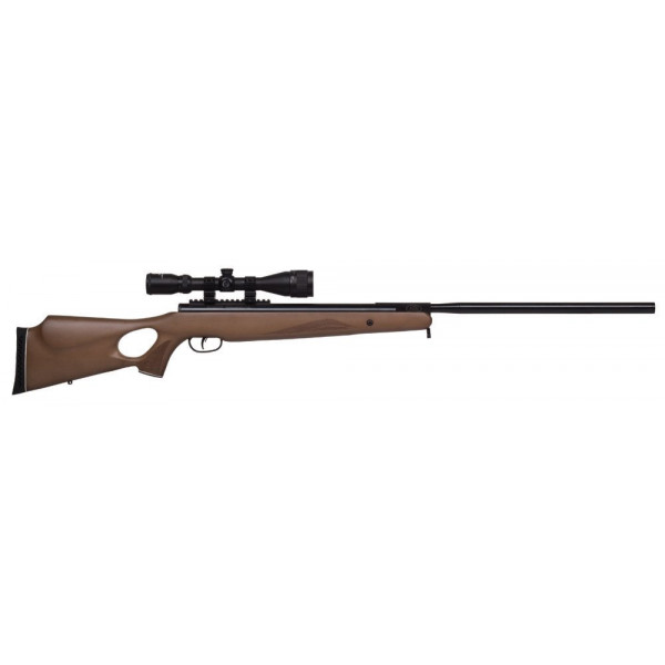 Crosman Benjamin Trail XL Magnum calibre .25 NP Break Barrel Rifle de aire comprimido y mira telescópica, madera