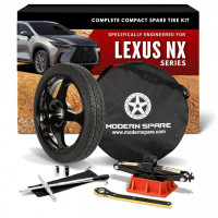 Kit de neumáticos de repuesto compactos completos y modernos: se adapta a todas las series Lexus NX 2022-2026 (incluidos los modelos híbridos y F-Sport)
