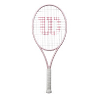 Raqueta de tenis para adultos Wilson Intrigue SE 105 - Tamaño de agarre 2-4 1/4, encordada con Sensation 16 Natural a tensión de rango medio