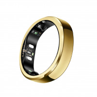 RingConn Gen 3, el primer anillo inteligente del mundo con tendencias vasculares, sin suscripción a aplicaciones, alertas de vibración, sueño, estado físico y frecuencia cardíaca, duración de la batería de 14 días, tamaño antes de comprar (tamaño 8, oro r