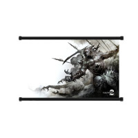 Póster enrollable de pared de tela del juego Guild Wars (32 x 20) pulgadas