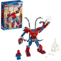 LEGO Marvel Spider-Man: Spider-Man Mech 76146 Juguete de construcción de superhéroe para niños, juego con robot y minifigura (152 piezas)