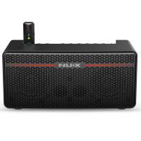 NUX Mighty Space Amplificador de guitarra de modelado portátil inalámbrico de 30 W con IR integrados, 7 preajustes, altavoces coaxiales duales de 4 pulgadas, tiempo de reproducción de 7 horas, latencia del sistema ultrabaja