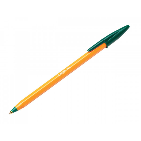 Bolígrafos BIC Orange Original Fine, punta fina (0,8 mm), verde, caja de 20