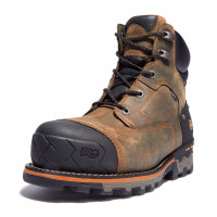 Timberland PRO Boondock Bota de trabajo industrial impermeable con punta de seguridad compuesta de 6 pulgadas, marrón-2024 nuevo, 7 de ancho