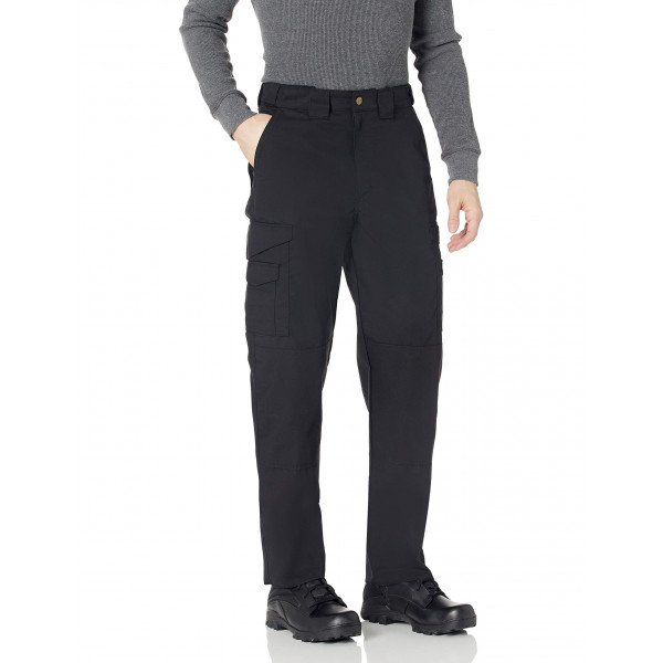 Tru-Spec 24-7 Pantalones tácticos originales para hombre, lona de algodón, duradero, transporte oculto, reforzado, ajuste ergonómico, múltiples bolsillos, negro - 30 W x 32 L