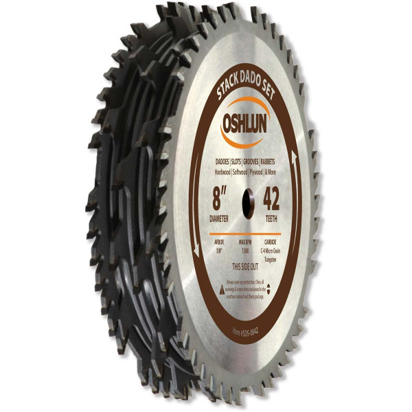 Oshlun SDS-0842 Juego de dados apilables de 42 dientes de 8 pulgadas con eje de 5/8 pulgadas