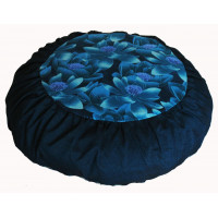 Cojín de Meditación Almohada Zafu para Niños - Lotus of The Moonlight Teal Blue