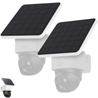 Panel solar de 4 W para eufy Security SoloCam S340, reemplaza el panel solar original de 2 W, mantiene tu cámara eufy S340 continuamente alimentada, IP65 resistente a la intemperie, (solo panel solar, cámaras no incluidas), paquete de 2