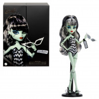 Muñeca Barbie ​Monster High x Frankie Stein con traje de baño original inspirado y vestido de noche negro Solo in the Spotlight, accesorios