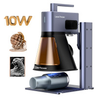 LaserPecker LP2 Plus (Básico) Grabador láser de diodo de 10 W, máquina de grabado y corte portátil de precisión 4K de velocidad ultrarrápida de 4000 mm/s para madera, cuero, acrílico, metal revestido, etc.