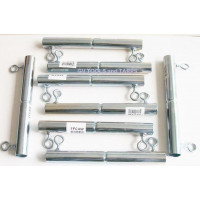 8 conectores de tubo de unión de 2 vías de 1 3/8 pulgadas (FVFC) – Se adapta a tubos EMT de 1 3/8 pulgadas o riel superior de esgrima de cadena que tiene un diámetro exterior de 1 5/16 pulgadas.
