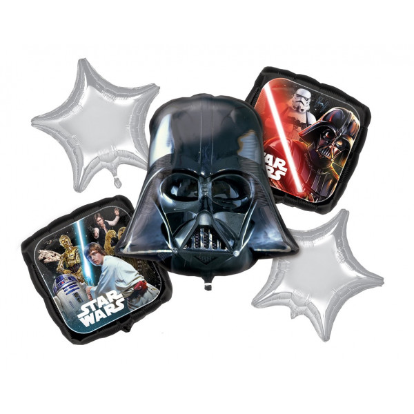 Amscan 3553301 Juego de globos de aluminio de Star Wars