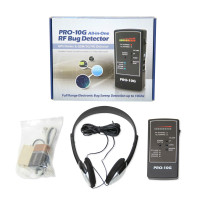 Spy-Hawk Security Pro-10G Detector de errores - Encuentra rastreador GPS y cámara inalámbrica - Detector antiespía - Dispositivo de barrido de errores de audio - Buscador de seguimiento GPS oculto - Buscador de cámaras de Spy Associates Security