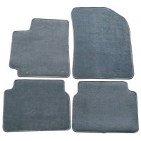 Alfombrilla compatible con Toyota Corolla 2009-2013, delantera y trasera gris/gris, 4 piezas de nailon para el piso del coche, revestimiento de alfombra por IKON MOTORSPORTS, 2010