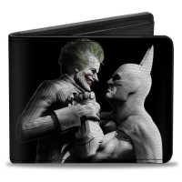 Buckle-Down - Cartera plegable de poliuretano con hebilla para hombre, diseño de Batman, multicolor, 4,0 x 3,5 EE. UU.