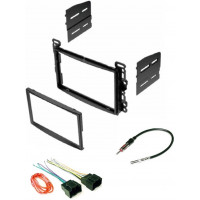 ASC Audio Kit de tablero estéreo para automóvil de doble DIN, arnés de cables y adaptador de antena para algunos vehículos Chevrolet Pontiac Saturn LAN11 - Vehículos compatibles enumerados a continuación